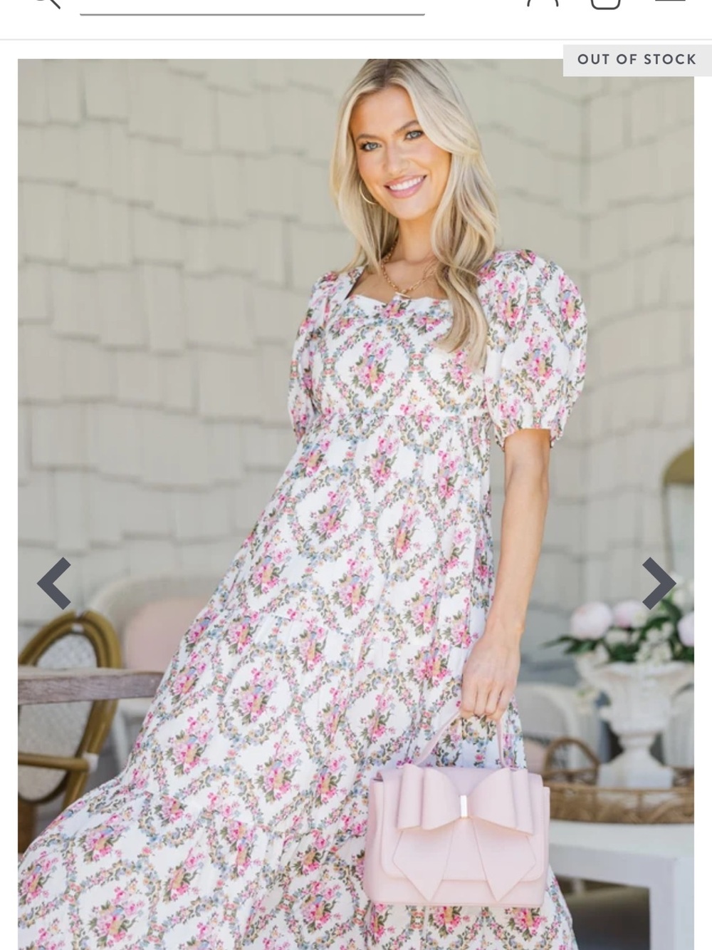 Shop The Mint - Answer The Call White Floral Midi Dress